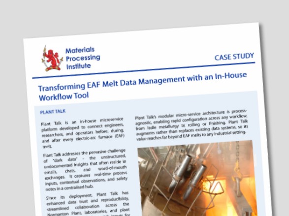 Transforming EAF Melt Data Management with an In-House Workflow Tool