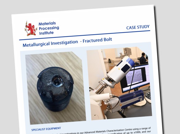 Metallurgical Investigation  - Fractured Bolt