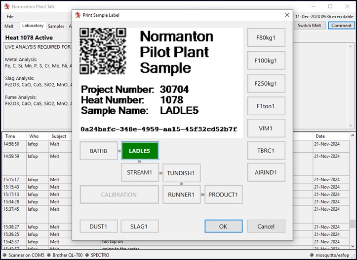 Plant talk screen