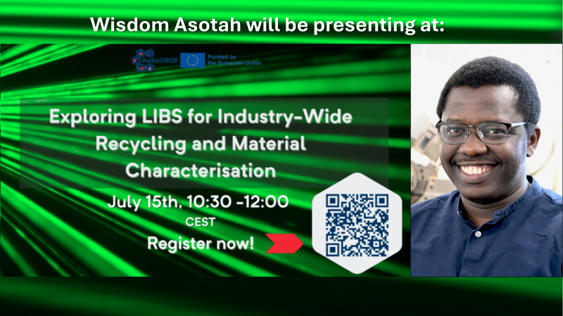 Wisdom Asotah will be guest speaker at the upcoming ReSoURCE webinar 